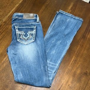 Hydraulic slim boot cut jeans size 3/4